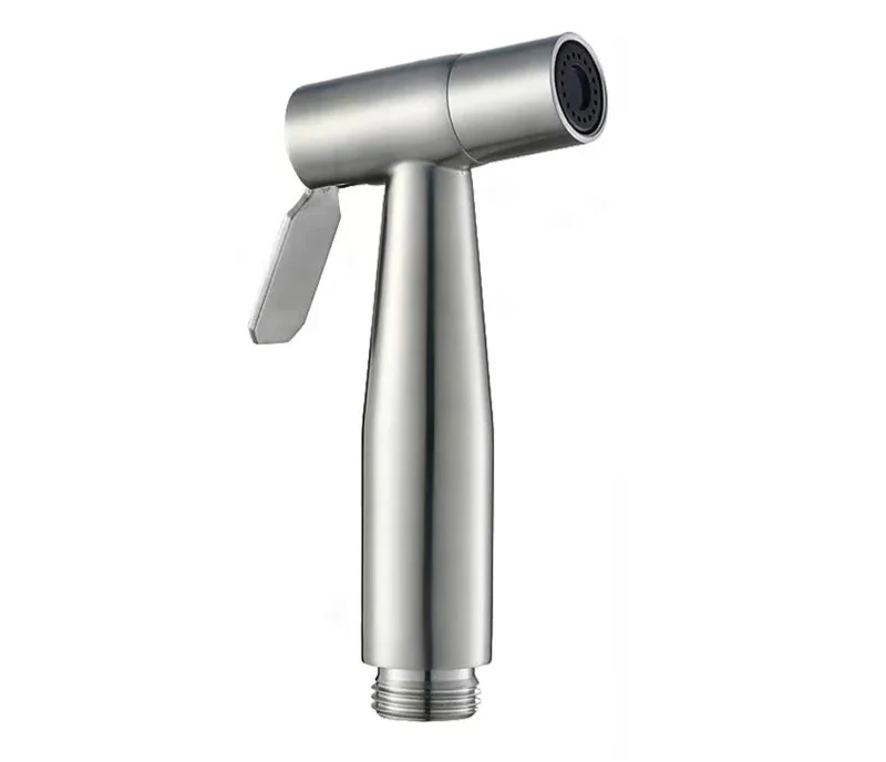 Czystostrumieniowa Ręczna Prysznicowa Bidetowa do Toalety – Nierdzewna Ręczna Bidet – Samoczyszczący, Montowany na Ścianie i Mocny Strumień Wody