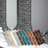 RetroBrick – 6-częściowe Samoprzylepne Retro Ceglane Naklejki Ścienne (30x15cm)