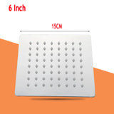 Kwadratowa Deszczownica | Stal Nierdzewna SUS304 | Wysokie Ciśnienie | Montaż Sufitowy