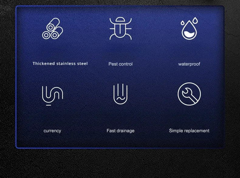 AquaShield Kwadratowa Stalowa Odpływ Podłogowy