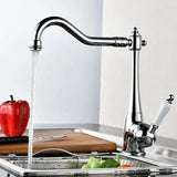 Klasyczny Mieszacz | Szlifowany Nikiel | Ciepła i Zimna Woda | Pojedyncza Gałka