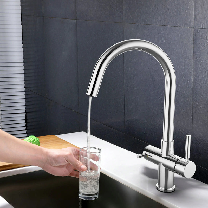 5-krotnie filtrowany Kran kuchenny | Mosiądz | Chrom