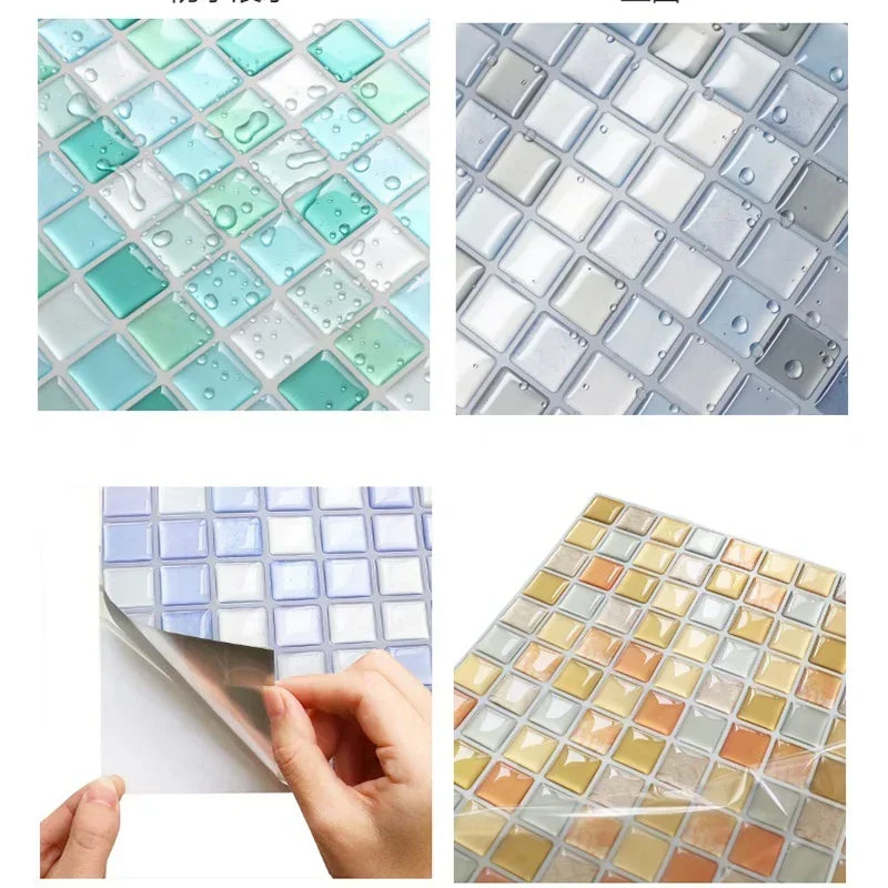 CrystalMosaic 3D Płytki Naklejki