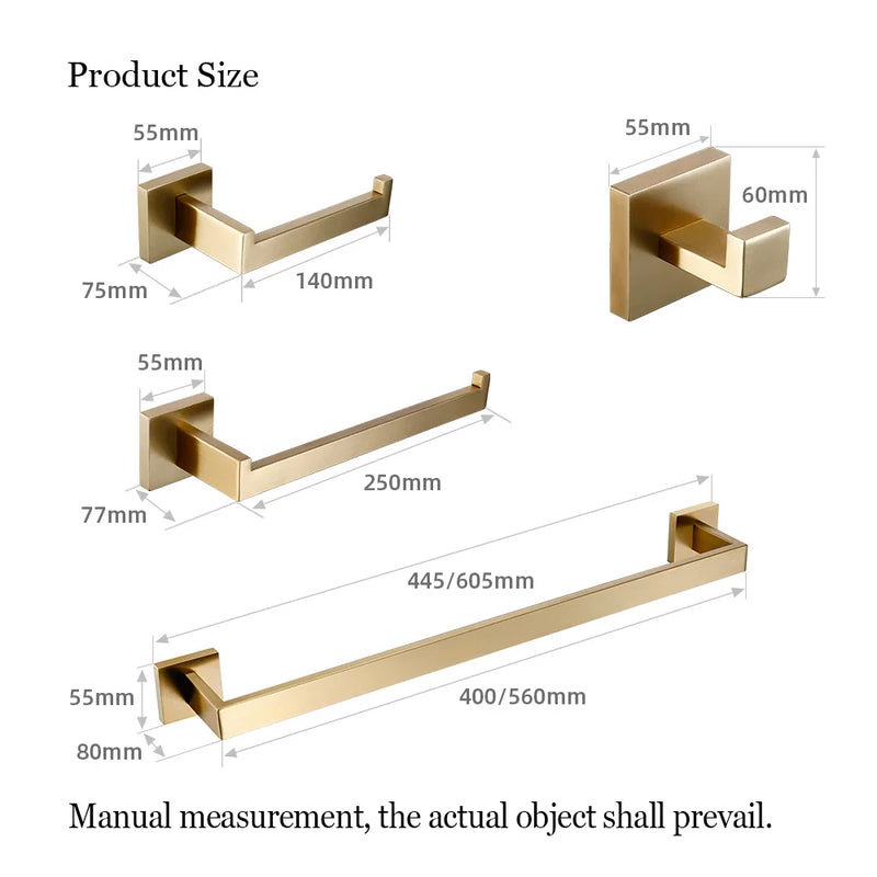Luksusowy wieszak na ręczniki łazienkowe