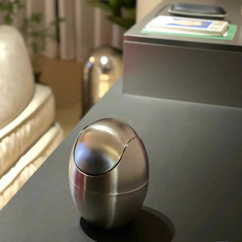 LuxBin Mini Kosz na Śmieci ze Stali Nierdzewnej