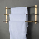 Miedziana Wieszak na Ręczniki <50 cm | Z Hakiem | Wykończenie Chromowane