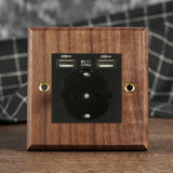 RetroLux Przełącznik Ścienny z Czarnego Orzecha 1–4 Gang