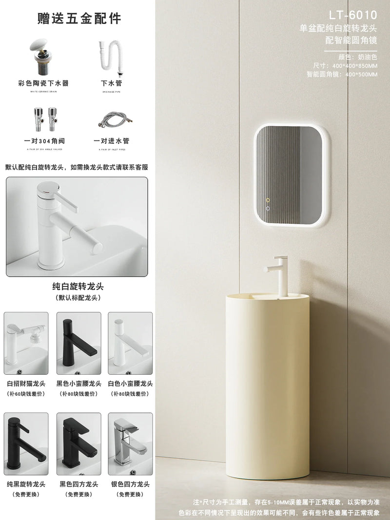 Keramiczna Okładzina Blatu Umywalki | Otwór na Baterię Haplopore