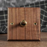 RetroLux Przełącznik Ścienny z Czarnego Orzecha 1–4 Gang