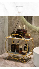 AureliaTower Luksusowy 2-Poziomowy Organizer Kosmetyczny