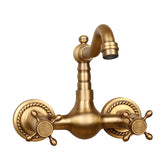 Ścienny kran kuchenny i łazienkowy – Antique Brass | Ciepła i Zimna Woda