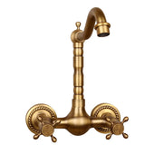 Ścienny kran kuchenny i łazienkowy – Antique Brass | Ciepła i Zimna Woda