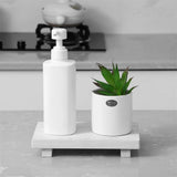 RustiTray – Drewniana Podwyższona Ozdobna Podstawka do Przechowywania