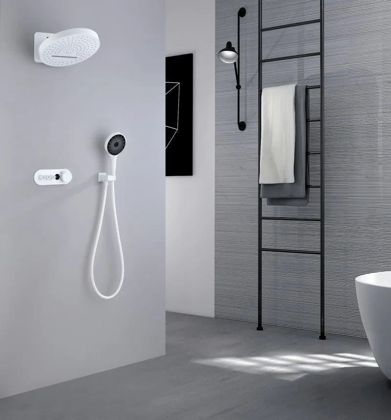 AquaRegal Termostatyczny Zestaw Prysznicowy z Deszczownicą