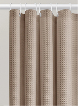 AquaWafel Luxe Zasłona Prysznicowa – Ekstra Gruby Wzór Wafelkowy