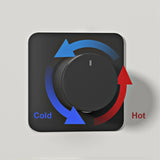 Zlewozmywakowa bateria z oświetleniem LED – montaż ścienny | 2 otwory | ciepła i zimna woda | mosiądz