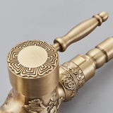 Retro Kran Kuchenny – Antyczny Brąz | Pojedyncza Gałka | Ciepła i Zimna Woda