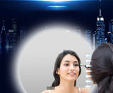 40/50/60CM Okrągłe Inteligentne Lustro Hotelowe do Sypialni Lustro Łazienkowe z Funkcją Zapobiegającą Parowaniu z Regulowanym Podświetleniem LED w 3 Kolorach