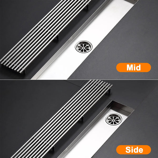 ProDrain Kwadratowa RVS Rynna Prysznicowa – 20-50cm Przeciwzapachowa Wpust Podłogowy z Dezodoryzacją