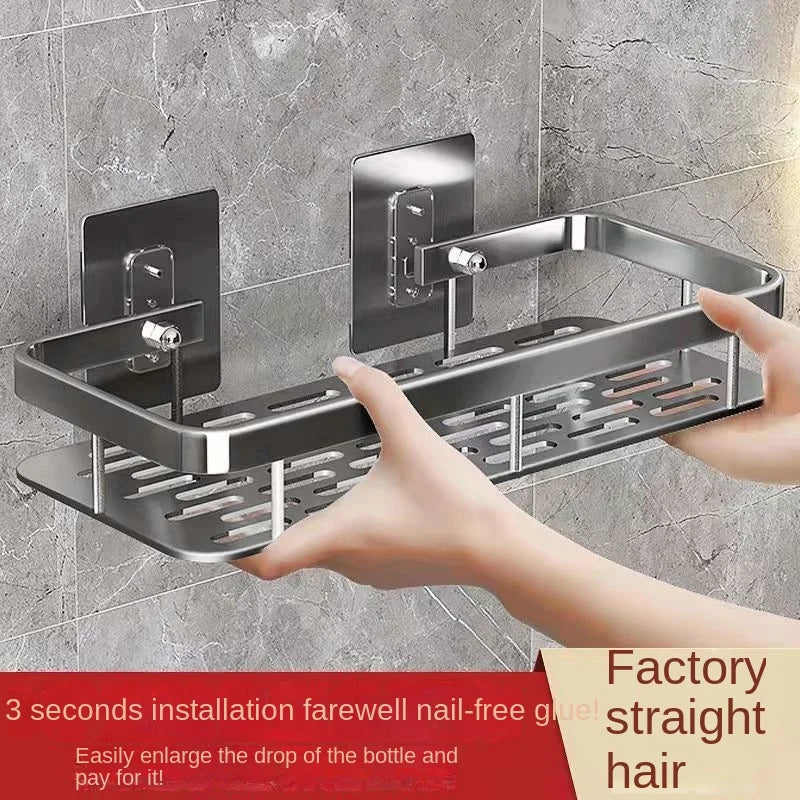 AquaShelf Pro – Samoprzylepna Aluminiowa Półka Łazienkowa | Bez Wiercenia