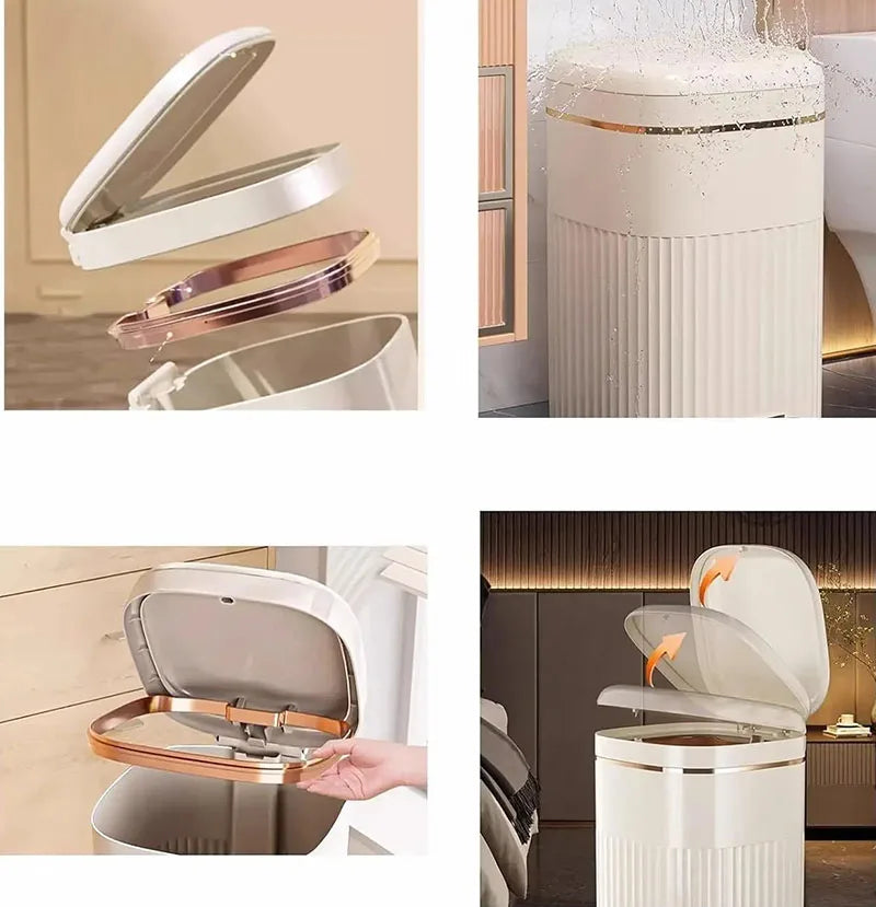 Ciche Kroki Luksusowe Pedały Nożne Kosz na Śmieci