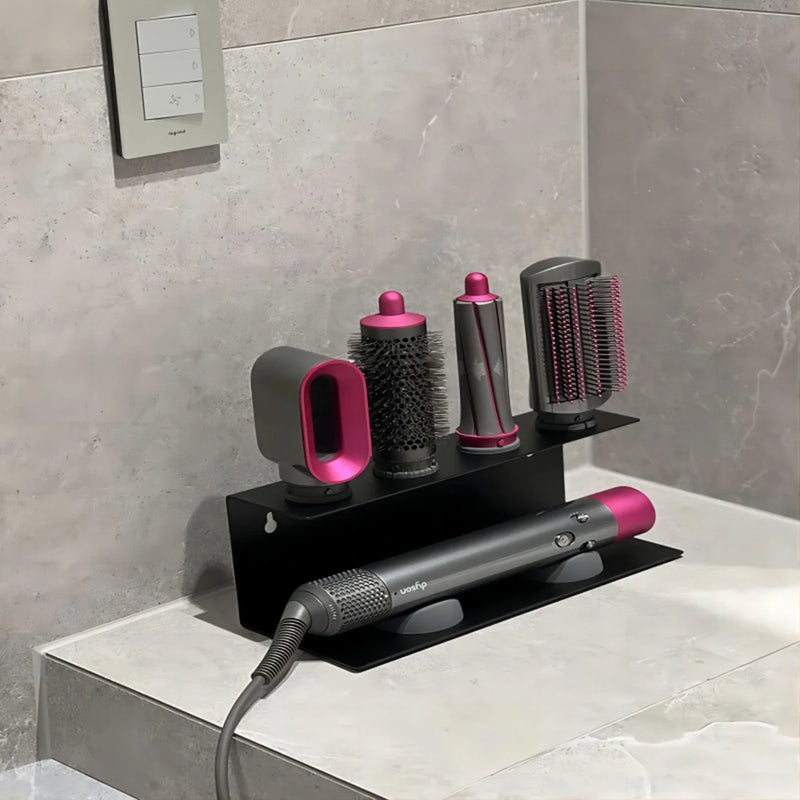 Wielofunkcyjny stojak do suszarek – Stal węglowa | Do suszarki, prostownicy i lokówki