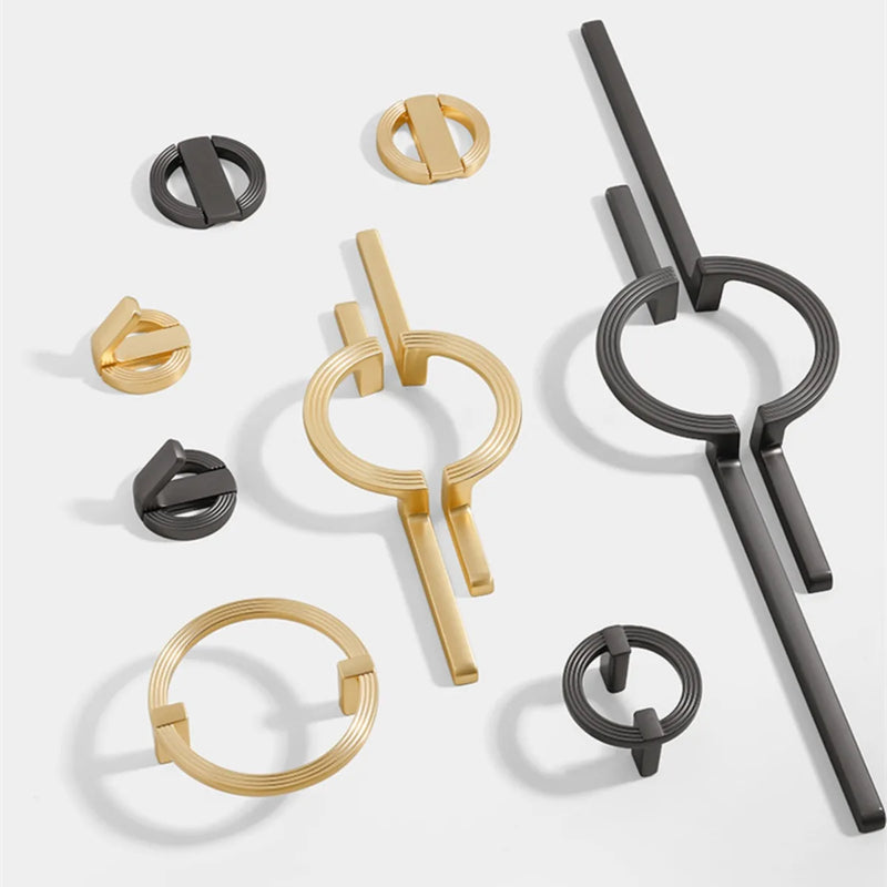 Okrągły Uchwyt Meblowy – Powłoka Cynkowa | 64–256 mm Rozstaw Otworów | Nowy Styl Chiński