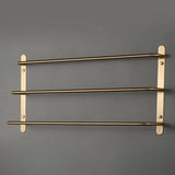 Miedziana Wieszak na Ręczniki <50 cm | Z Hakiem | Wykończenie Chromowane