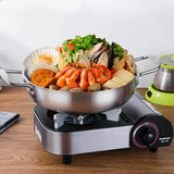 GastroPan – Nierdzewna Patelnia do Sosów i Paelli z Uchwytem