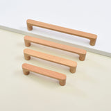 Drewniany guzik meblowy – z drewna bukowego lub orzechowego | Uroczy design | W zestawie śruby