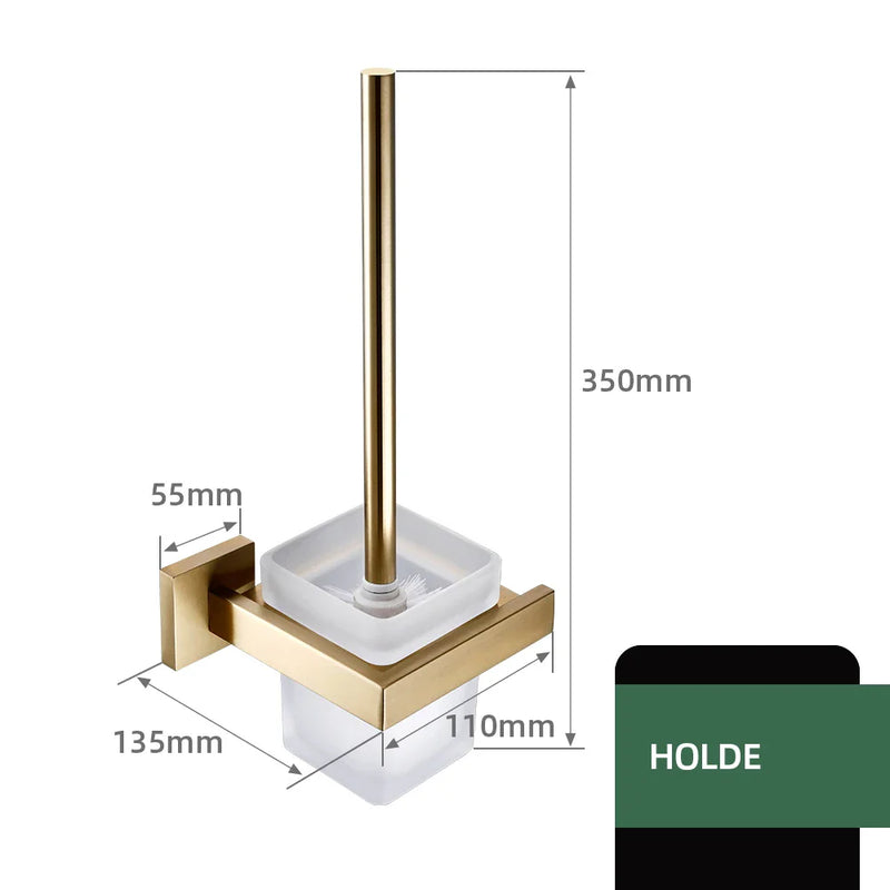 Zestaw Akcesoriów Łazienkowych | Stal Nierdzewna – Szlifowana Satynowana