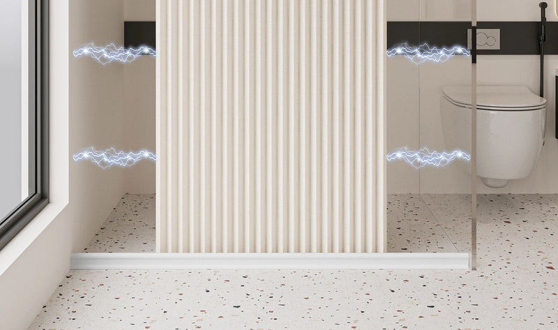 AquaFold Luxe – Składana Zasłona Prysznicowa z Designem Akordeonowym