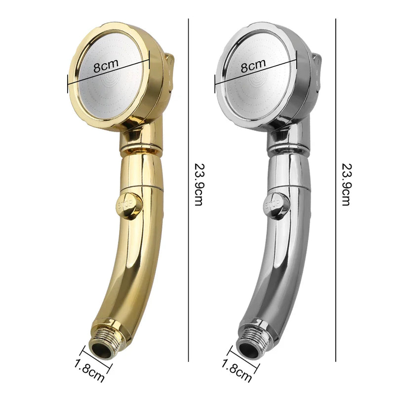 Obrotowa głowica prysznicowa z 3 trybami natrysku