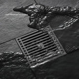 AquaShield Kwadratowa Stalowa Odpływ Podłogowy