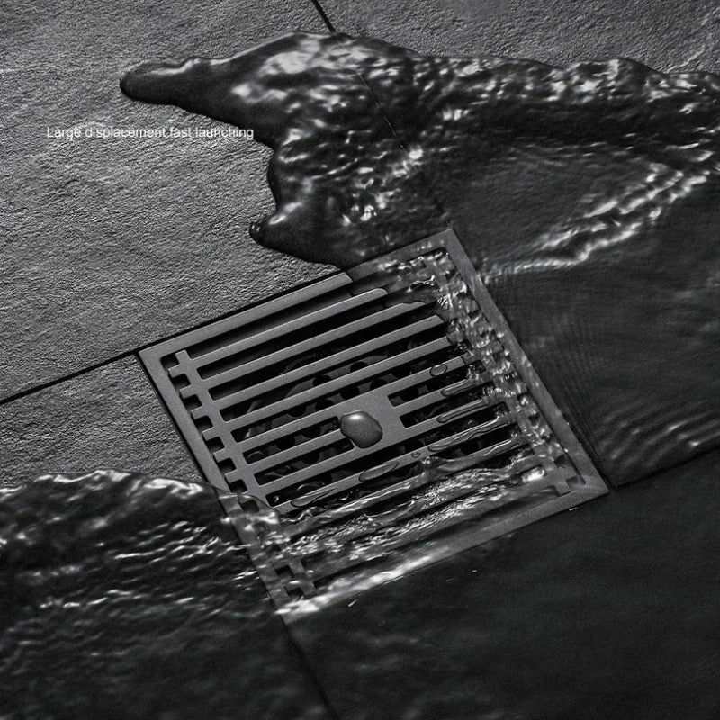 AquaShield Kwadratowa Stalowa Odpływ Podłogowy