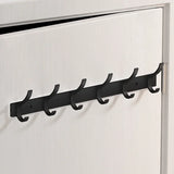 Luksusowy Czarny Hak Aluminiowy Wandkapstok