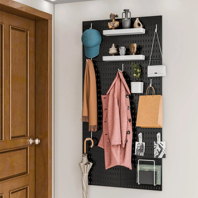 Pegboard Combinatieset – Organizator Ścienny | 22" x 22" | Regulowany & DIY | W zestawie akcesoria