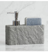 StoneTouch Dozownik do mydła z uchwytem na gąbkę