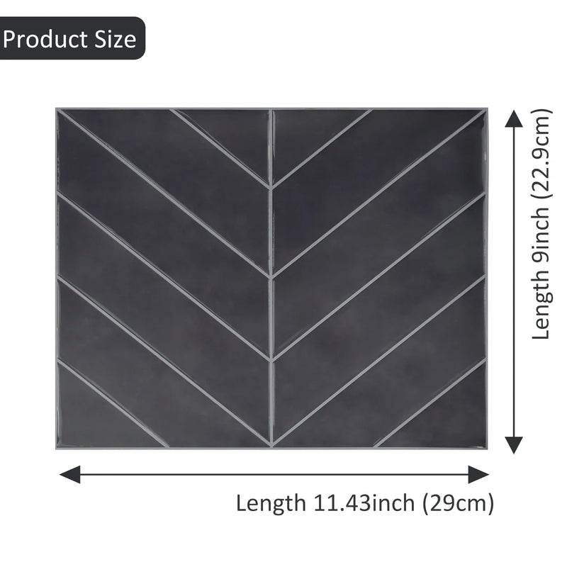Duże 3D Naklejki Ścienne – Samoprzylepne Płytki | PET | 10 Arkuszy | Wodoodporne