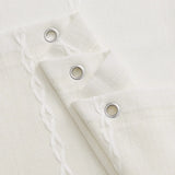 RustiCotton Zasłona Prysznicowa – Wodoodporna i Gruba w Stylu Płóciennym