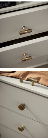 Nurlin Masywny Antyczny Mosiężny Uchwyt do Mebli