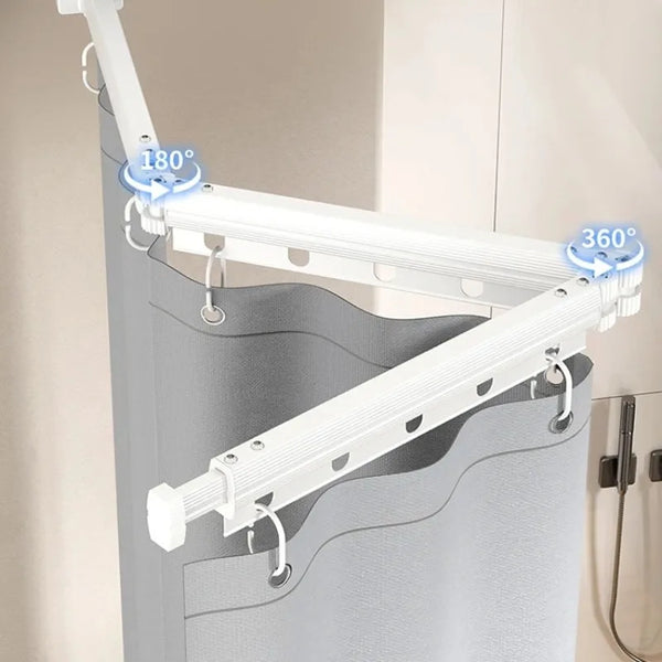 EasyTimes 2025 Składany Zestaw Zasłon Prysznicowych