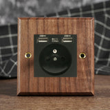 RetroLux Przełącznik Ścienny z Czarnego Orzecha 1–4 Gang