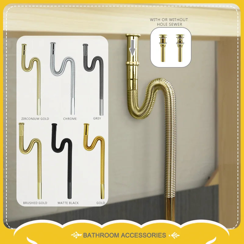 FlexiDrain Uniwersalny Odpływ do Zlewu Pop-Up