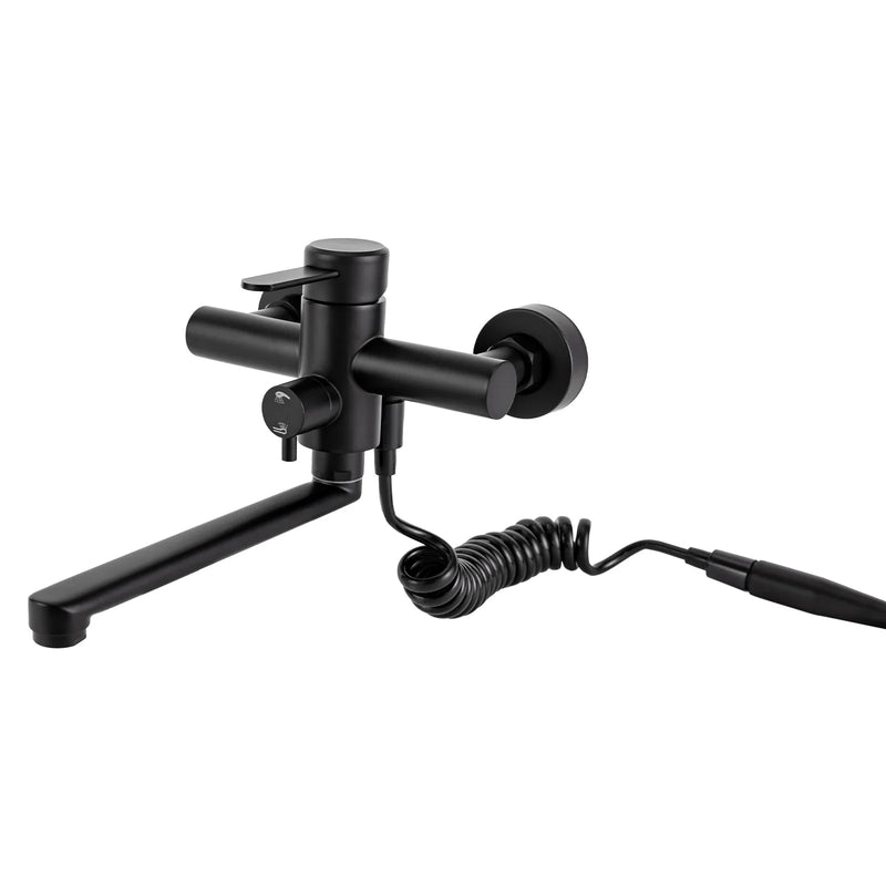 AquaFlex Kran ścienny z wylewką boczną – 360° Obrotu