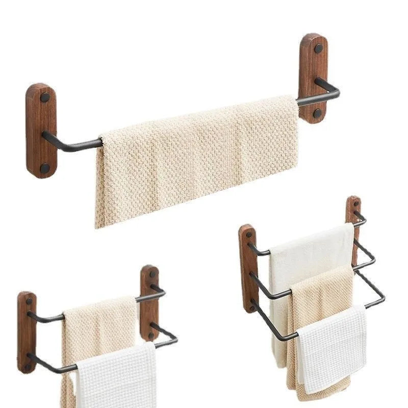 Przymocowana do ściany wieszarka na ręczniki | 1 drążek | Minimalistyczny i funkcjonalny design