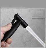 AquaJet Czarny Mosiądz Zawór Ścienny z Boczną Wylewką