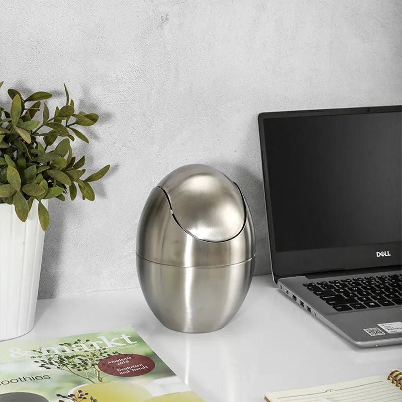 LuxBin Mini Kosz na Śmieci ze Stali Nierdzewnej