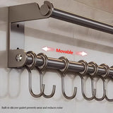 RVS Ścienny Pojemnik na Łyżki – Półka Kuchenna | W zestawie Śruby | Biały lub Szary