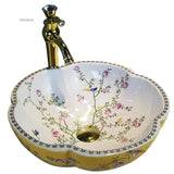 Ręcznie malowana ceramiczna miska WC | Okrągła | 9L